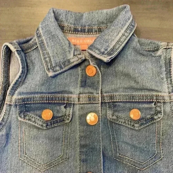 BCBG Toddler Girls Denim Vest - Picture 2 of 7